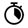 graphical icon representing a stopwatch