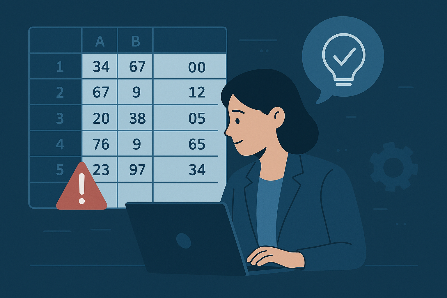 Catching it early saved her several weeks of work.