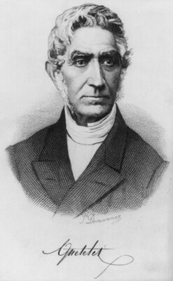 Portrait of Adolphe Quetelet.
