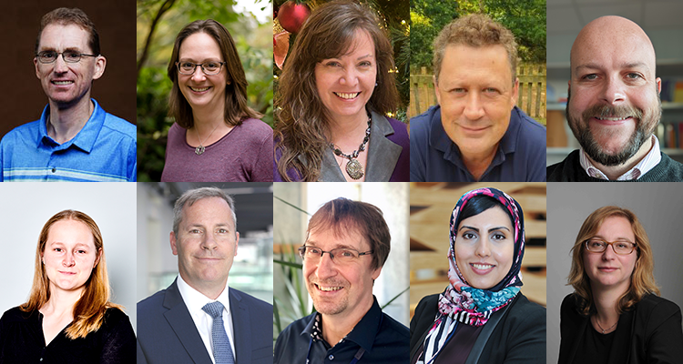 Portrait photos of 12 members of the Real World Data Science Editorial team